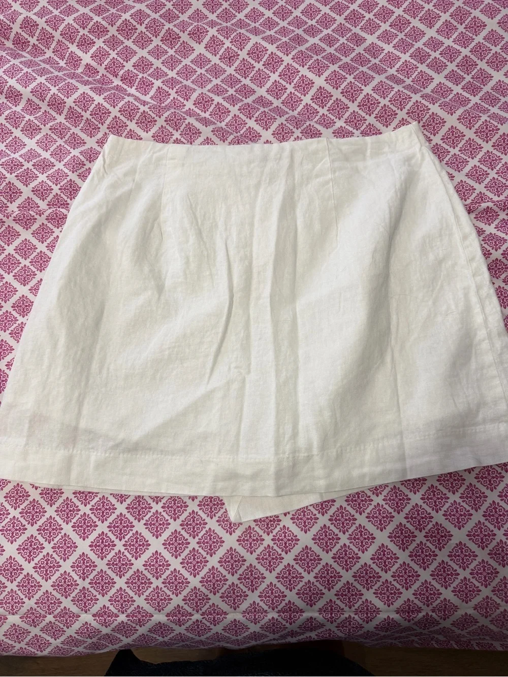 a new day Cream Linen Wrap Skort - Picture 2 of 4